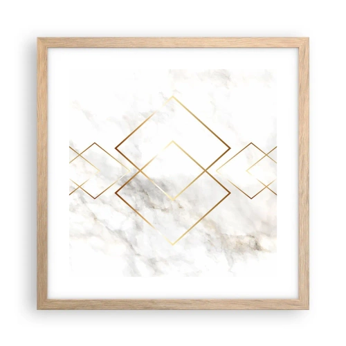 Poster în ramă de stejar deschis - Vedere spre infinit - 40x40 cm