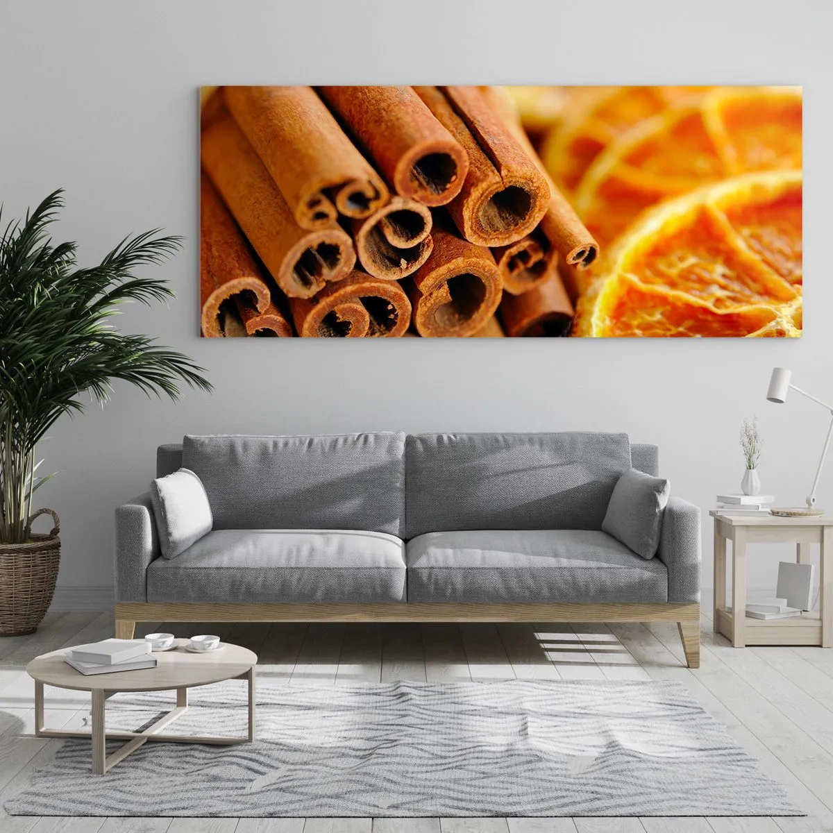 Tablou pe sticlă - Poți să le simți aroma? - 90x30 cm