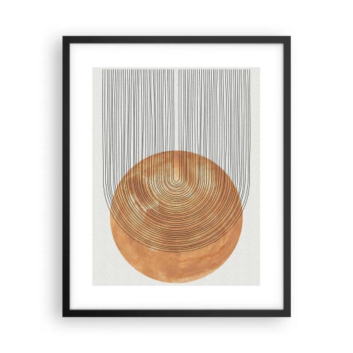 Poster în ramă neagră - Compoziția solară - 40x50 cm