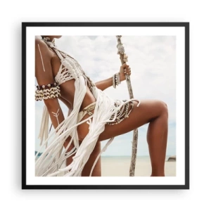 Poster în ramă neagră - Preoteasa Soarelui - 60x60 cm