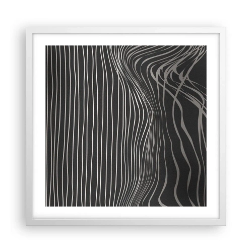 Poster în ramă albă - Ritm și accent - 50x50 cm