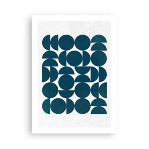 Poster - Cercuri și semicercuri - 50x70 cm