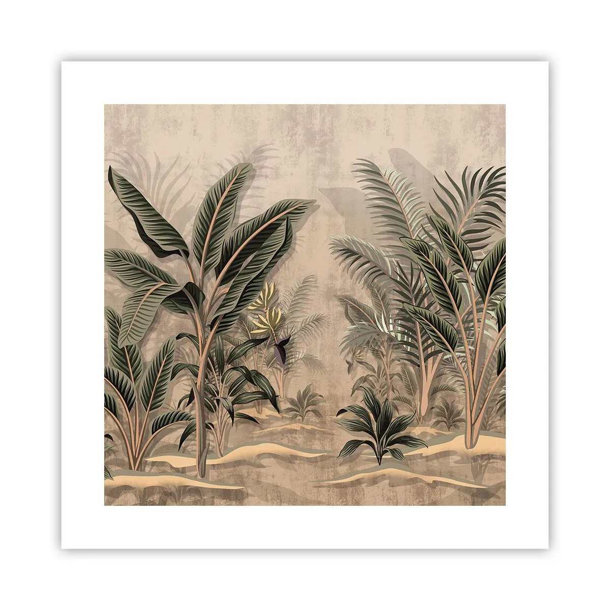 Poster - Gravură în stil colonial - 40x40 cm