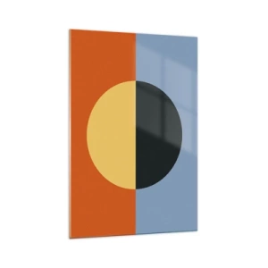 Tablou pe sticlă - O compoziție de căldură și răcoare - 70x100 cm