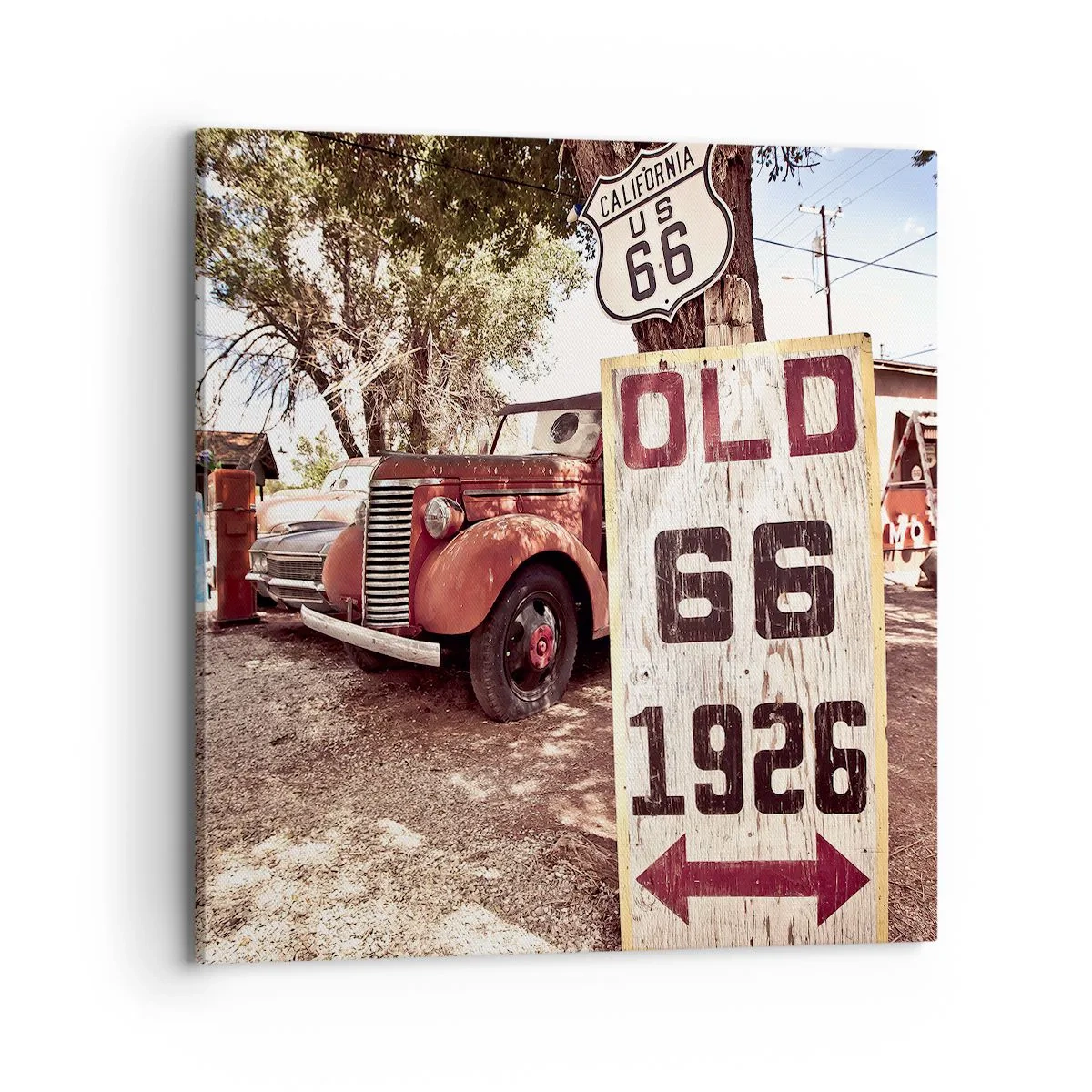 Tablou pe pânză - O legendă provincială americană - 70x70 cm