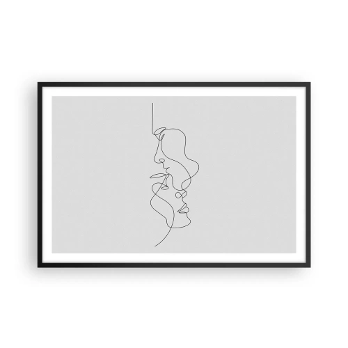 Poster în ramă neagră - Dorință vorace - 91x61 cm