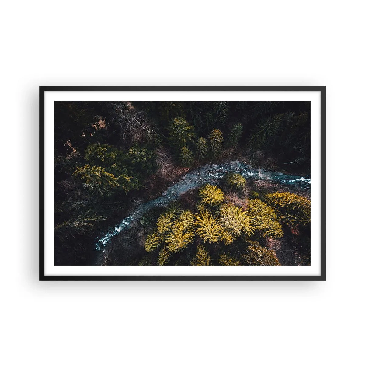 Poster în ramă neagră - Rapid și mai rapid - 91x61 cm