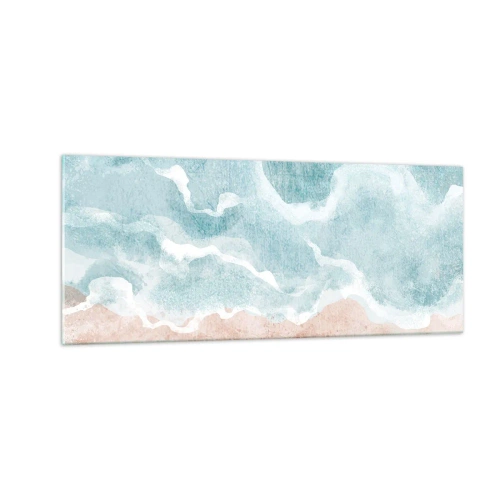 Tablou pe sticlă - Abstracția norilor - 100x40 cm