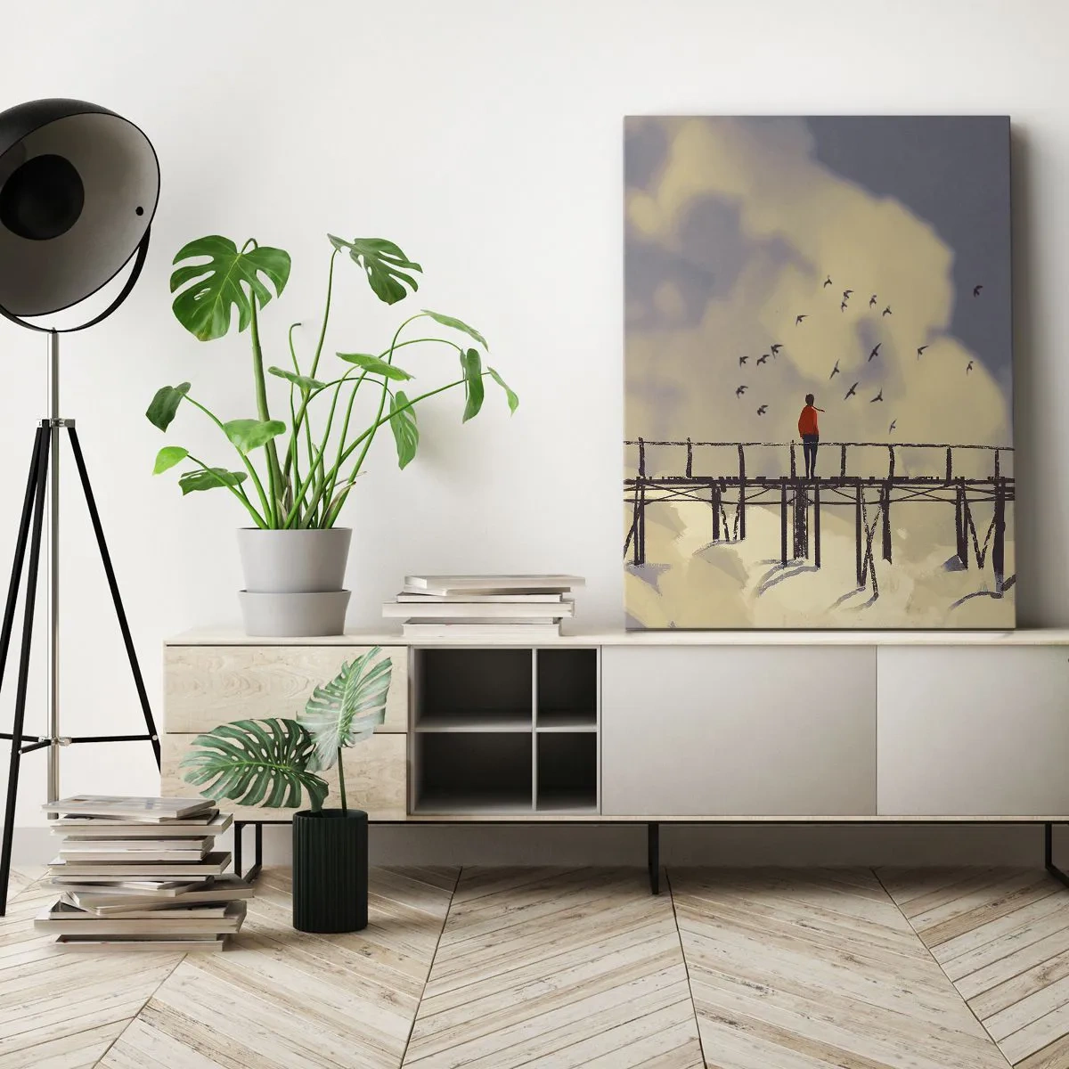 Tablou pe pânză - Dorință albastră - 50x70 cm