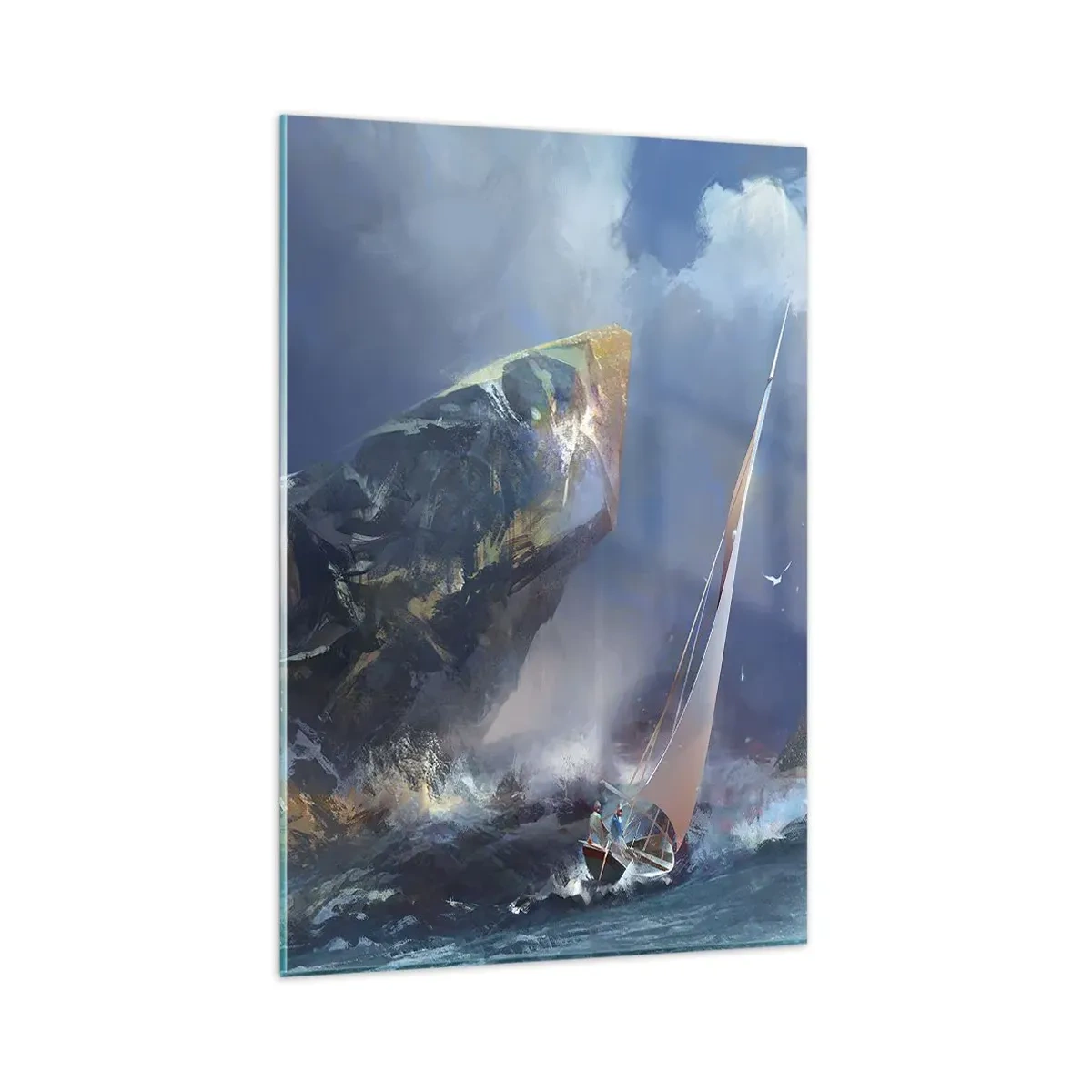 Tablou pe sticlă - Cine îndrăznește, câștigă - 80x120 cm