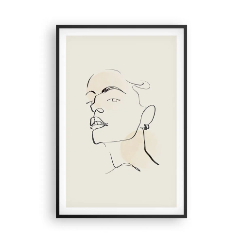 Poster în ramă neagră - O privire mândră - 61x91 cm