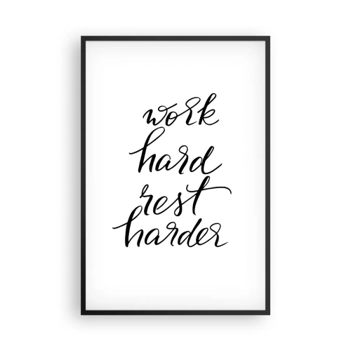 Poster în ramă neagră - Echilibrul vieții - 61x91 cm
