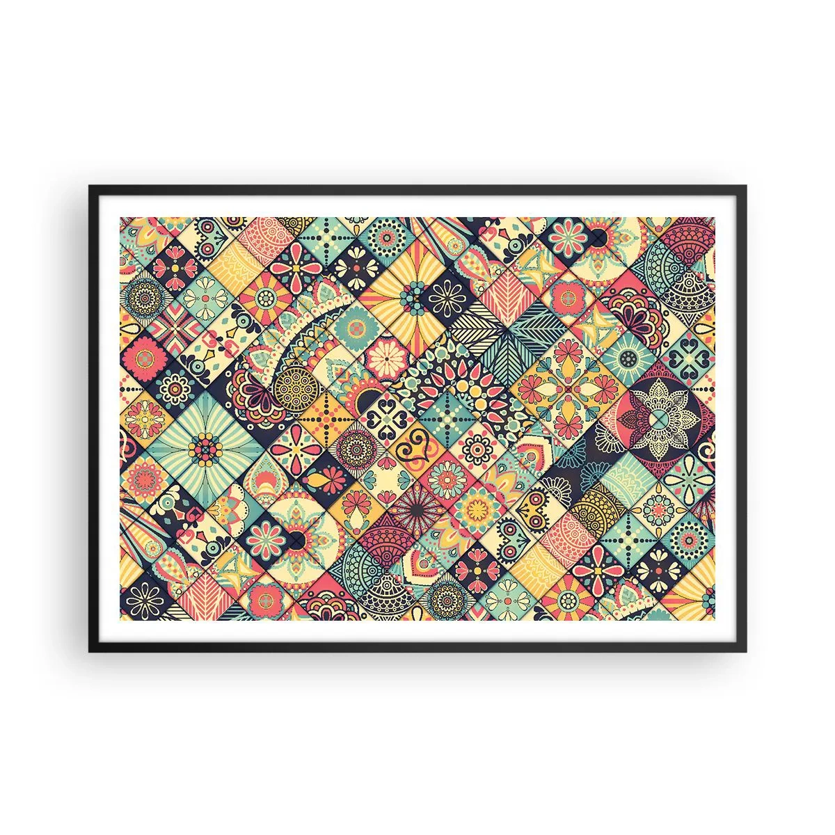Poster în ramă neagră - Clima marocană - 100x70 cm