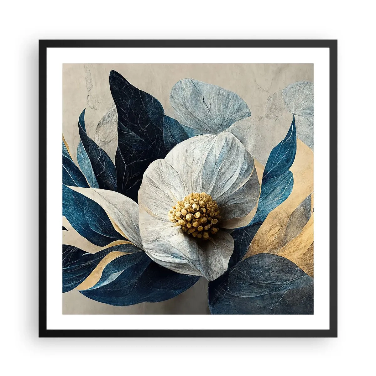 Poster în ramă neagră - Are o inimă de aur - 60x60 cm