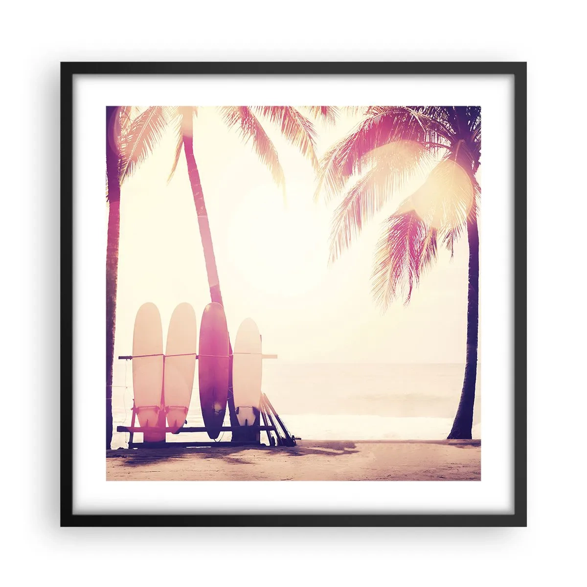 Poster în ramă neagră - Va fi o zi minunată - 50x50 cm