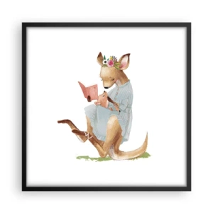 Poster în ramă neagră - Citește-mi, mamă - 50x50 cm