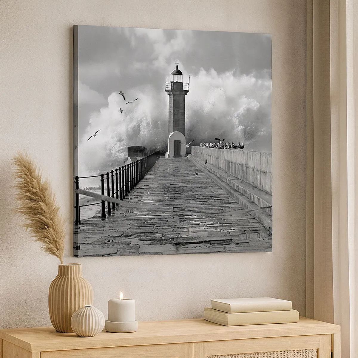 Tablou pe pânză - Fără frică  - 30x30 cm