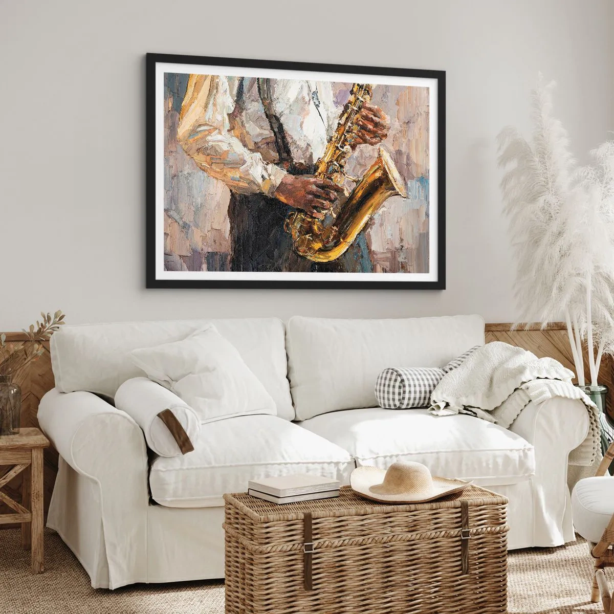 Poster în ramă neagră - E timpul pentru a cânta solo - 70x50 cm