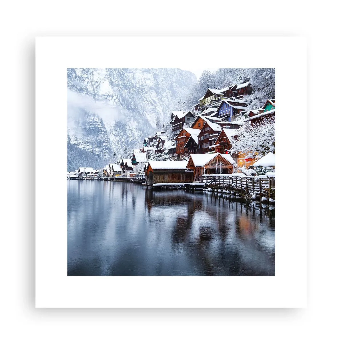 Poster - În decor de iarnă - 30x30 cm