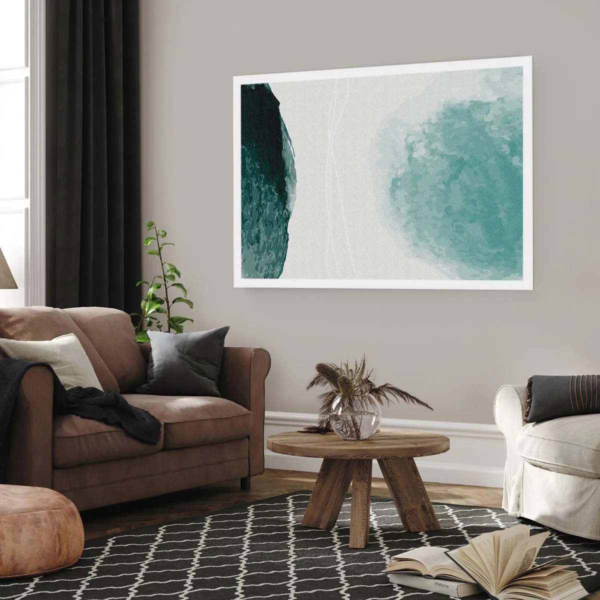 Poster - Întâlnire cu ceața - 100x70 cm