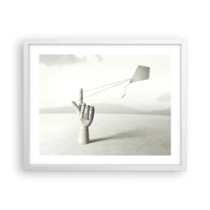 Poster în ramă albă - Încercare de forță - 50x40 cm