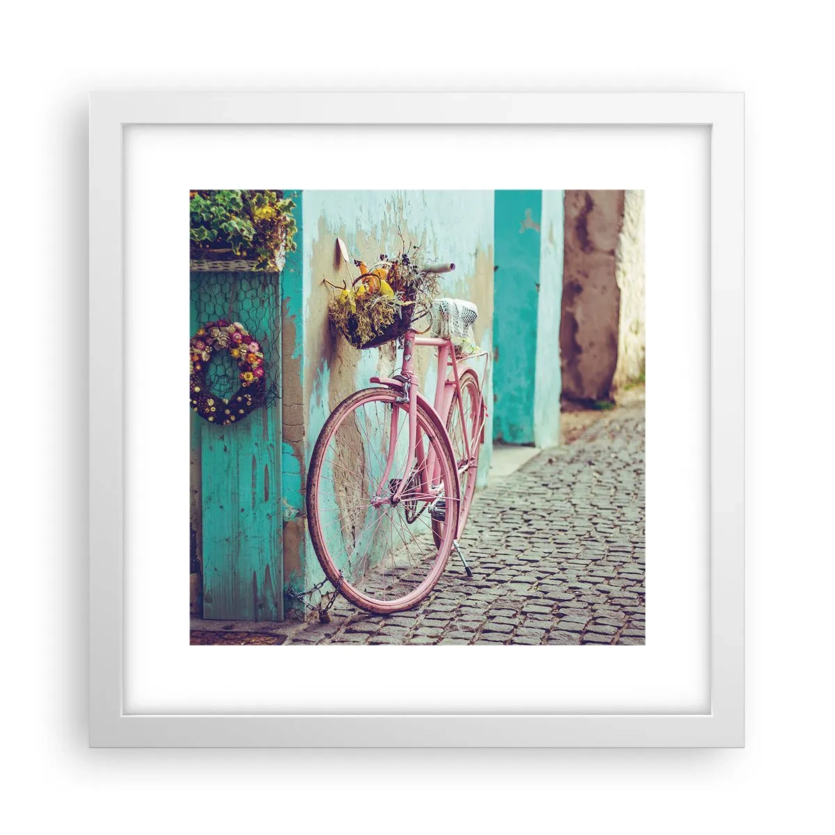 Poster în ramă albă - Mă întorc imediat - 30x30 cm