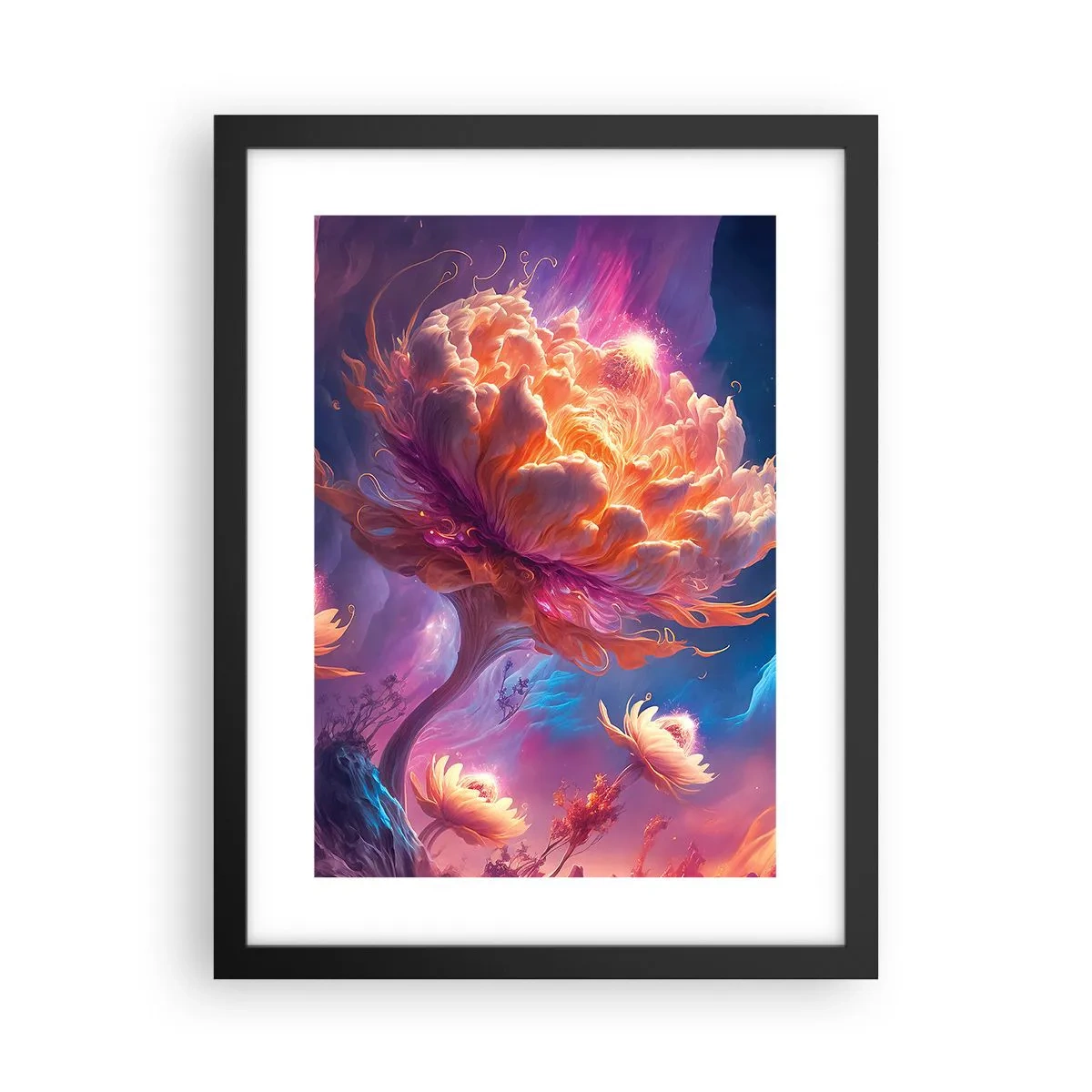 Poster în ramă neagră - O altă lume - 30x40 cm