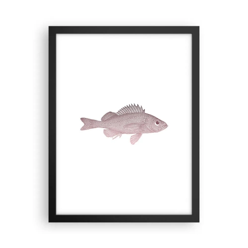 Poster în ramă neagră - Pește cu ochi mari - 30x40 cm