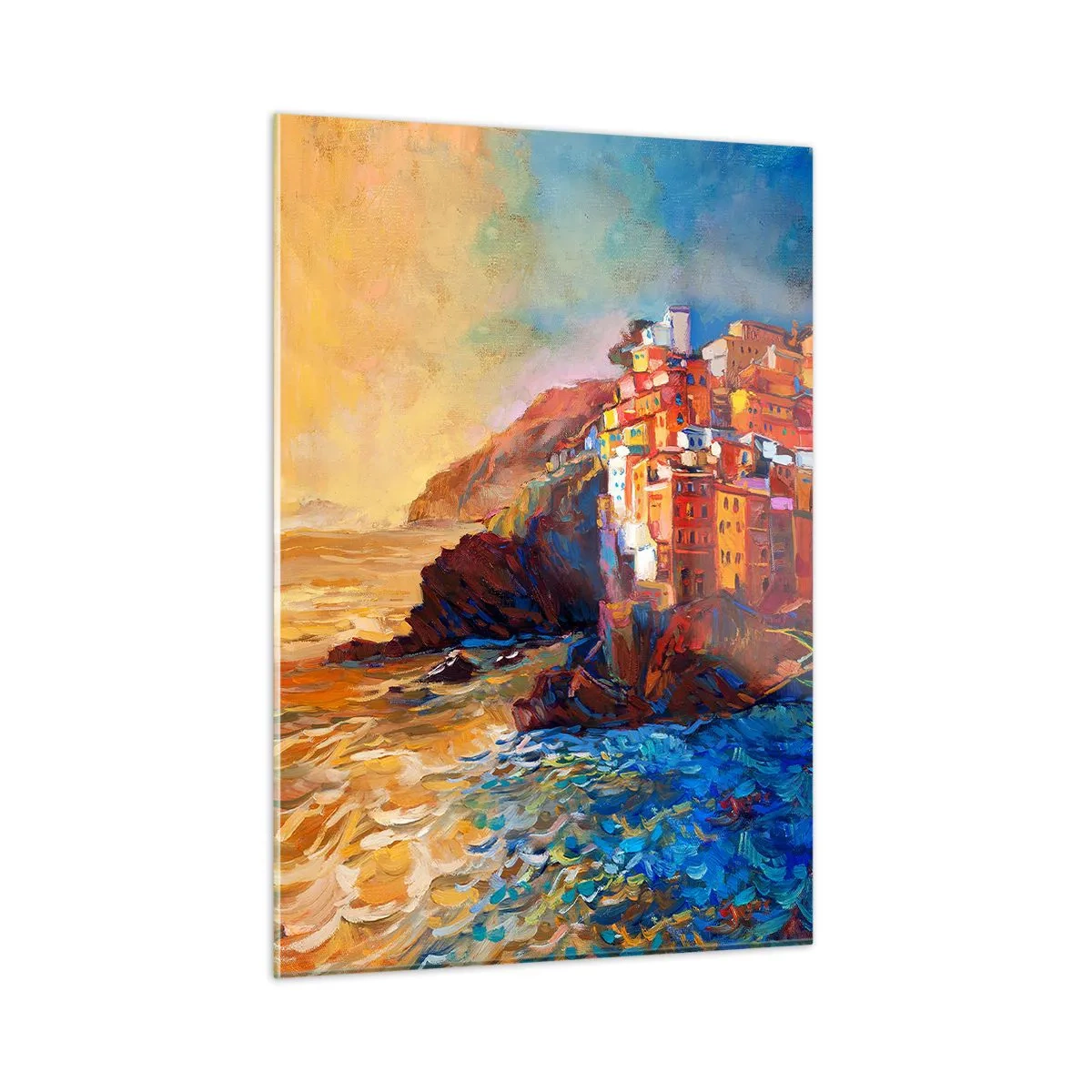 Tablou pe sticlă - Oraș italian de vis - 50x70 cm