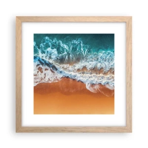 Poster în ramă de stejar deschis - Întotdeauna în tandem - 30x30 cm