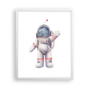 Poster în ramă albă - Pe curând! - 40x50 cm