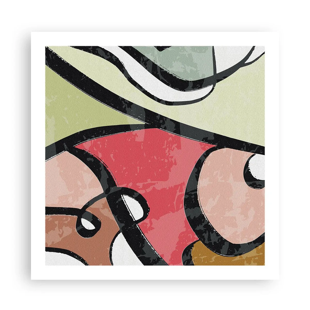 Poster - Piruetă printre culori - 60x60 cm