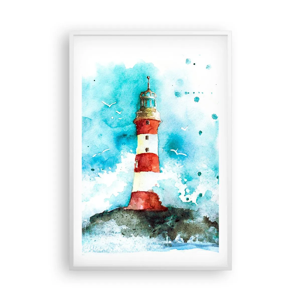 Poster în ramă albă - Unitatea forțelor naturii - 61x91 cm