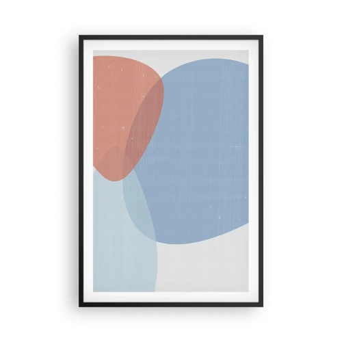Poster în ramă neagră - Relații pastelate - 61x91 cm