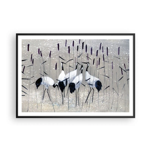 Poster în ramă neagră - Printre ai tăi - 100x70 cm
