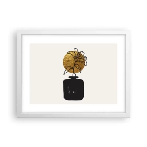 Poster în ramă albă - Cât cântărește aurul? - 40x30 cm
