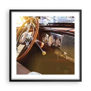 Poster în ramă neagră - O adiere de lux din trecut - 50x50 cm