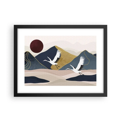 Poster în ramă neagră - Și ziua a zburat din nou - 40x30 cm