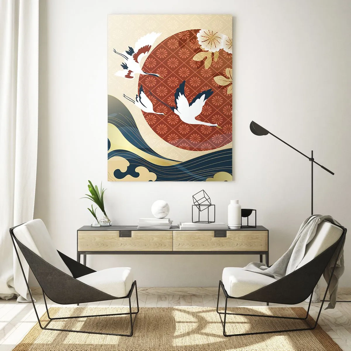 Tablou pe sticlă - O fabulă japoneză - 80x120 cm