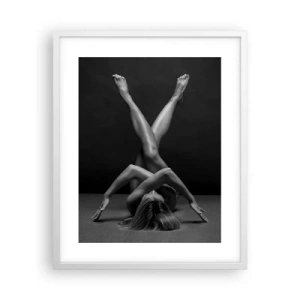 Poster în ramă albă - Geometria nudității - 40x50 cm