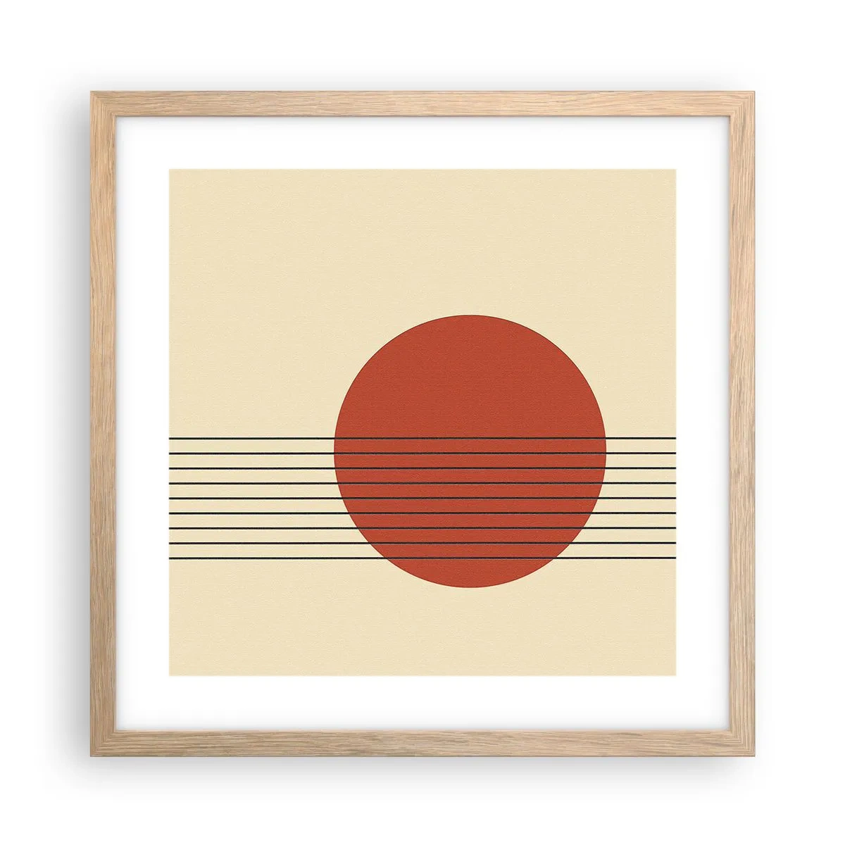 Poster în ramă de stejar deschis - În continuare - 40x40 cm