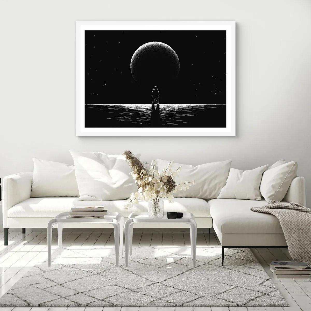 Poster în ramă albă - Față în față - 100x70 cm