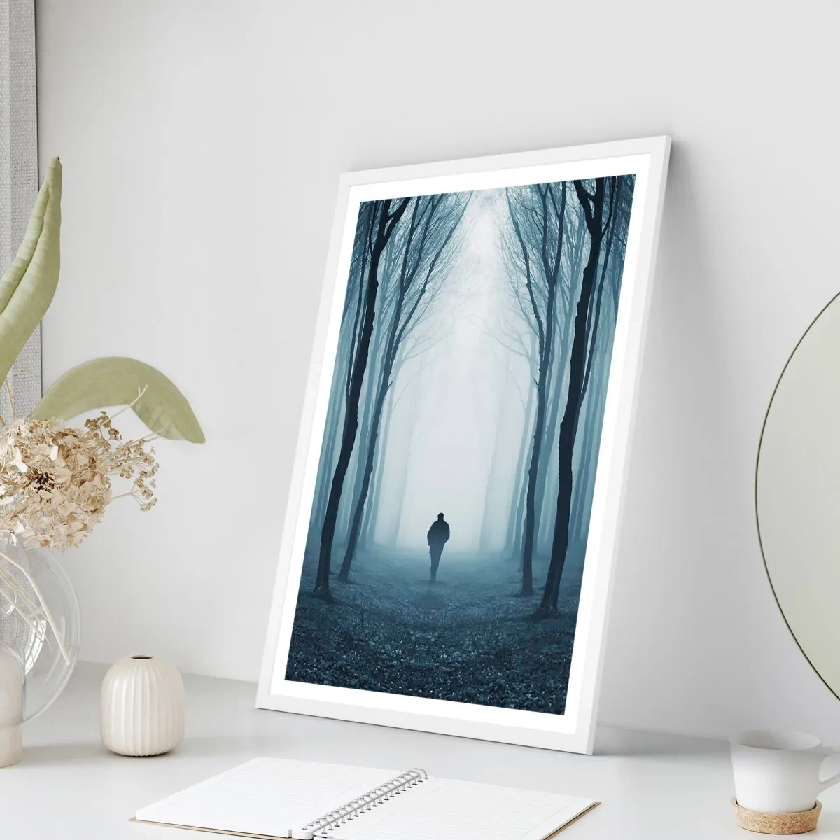 Poster în ramă albă - Și totul este simplu și clar - 40x50 cm