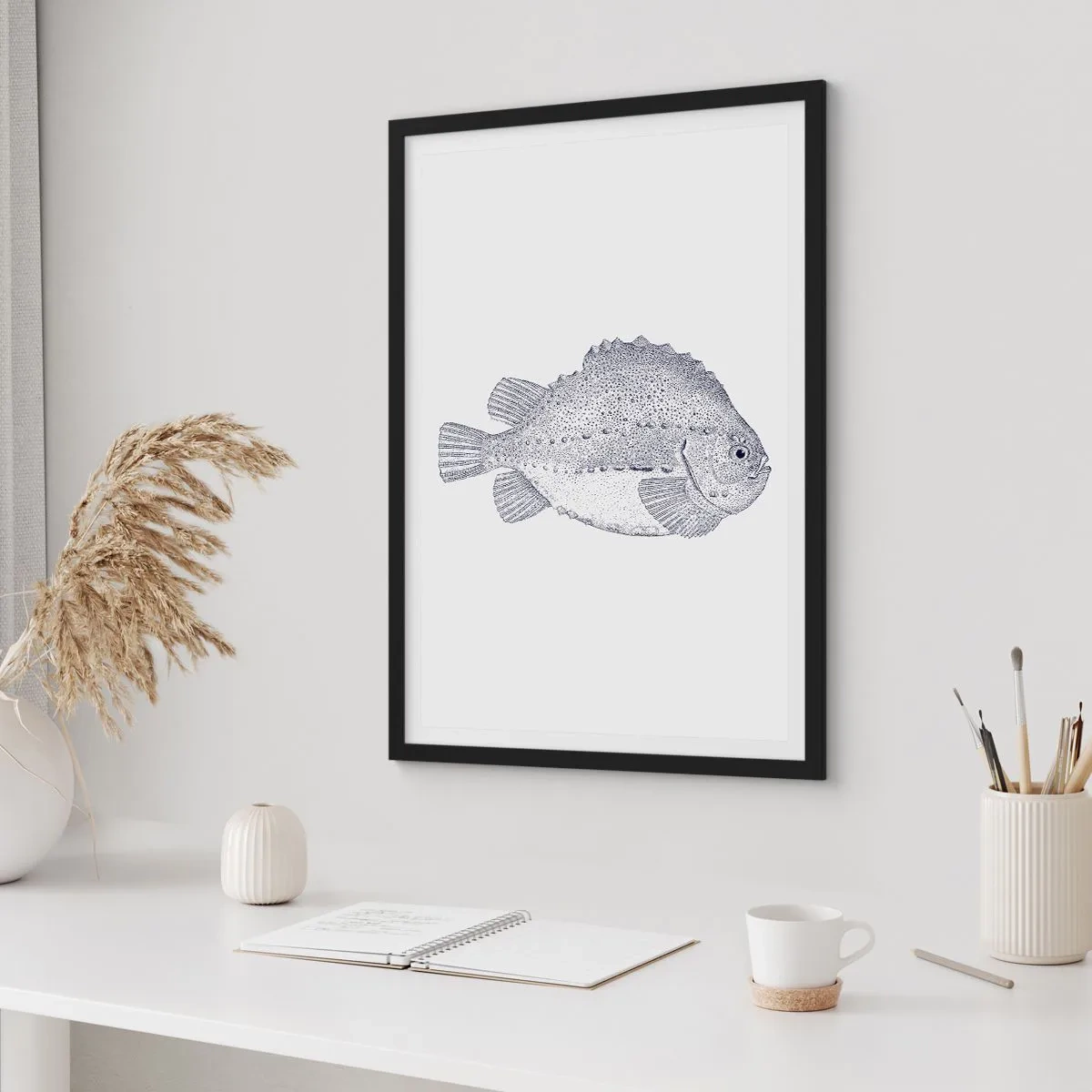Poster în ramă neagră - Pentru albumul naturalistului - 61x91 cm