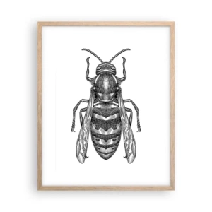 Poster în ramă de stejar deschis - De pe o planetă de insecte - 40x50 cm
