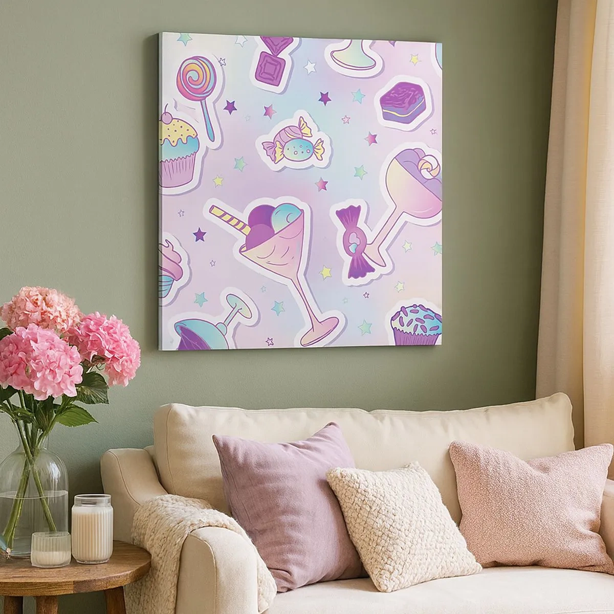 Tablou pe pânză - Să ai o zi de naștere în fiecare zi - 30x30 cm