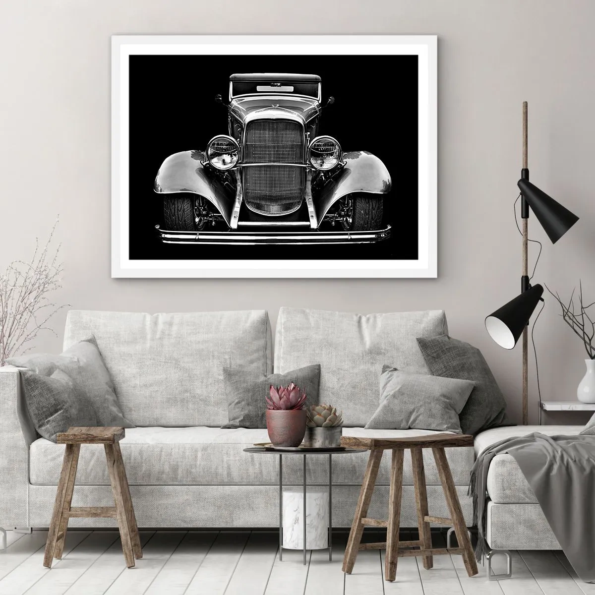 Poster în ramă albă - Un adevărat gentleman - 50x40 cm