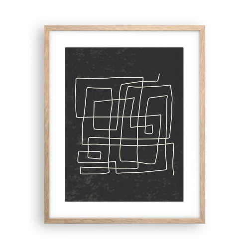 Poster în ramă de stejar deschis - Nu atât de simplu - 40x50 cm