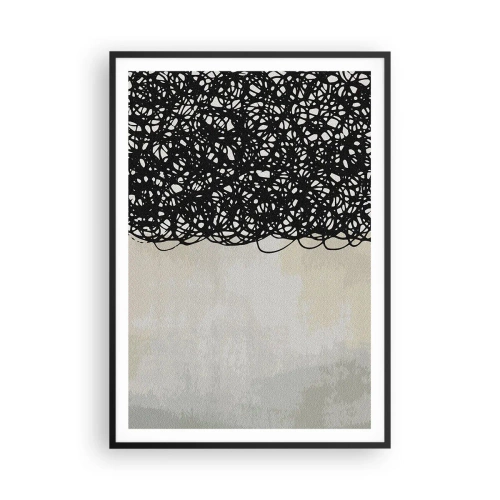 Poster în ramă neagră - Abstracție înfășurată - 70x100 cm