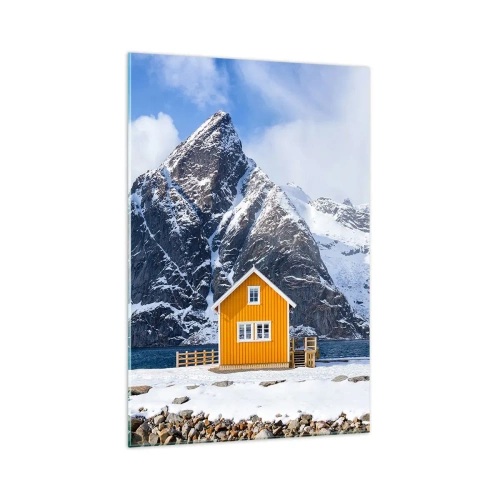 Tablou pe sticlă - Vacanță scandinavă - 70x100 cm